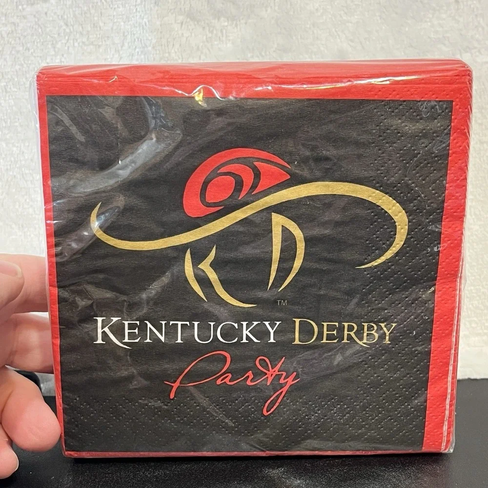 Kentucky Derby Party Beverage Napkins Churchill Downs 24 Per Pack New Sealed